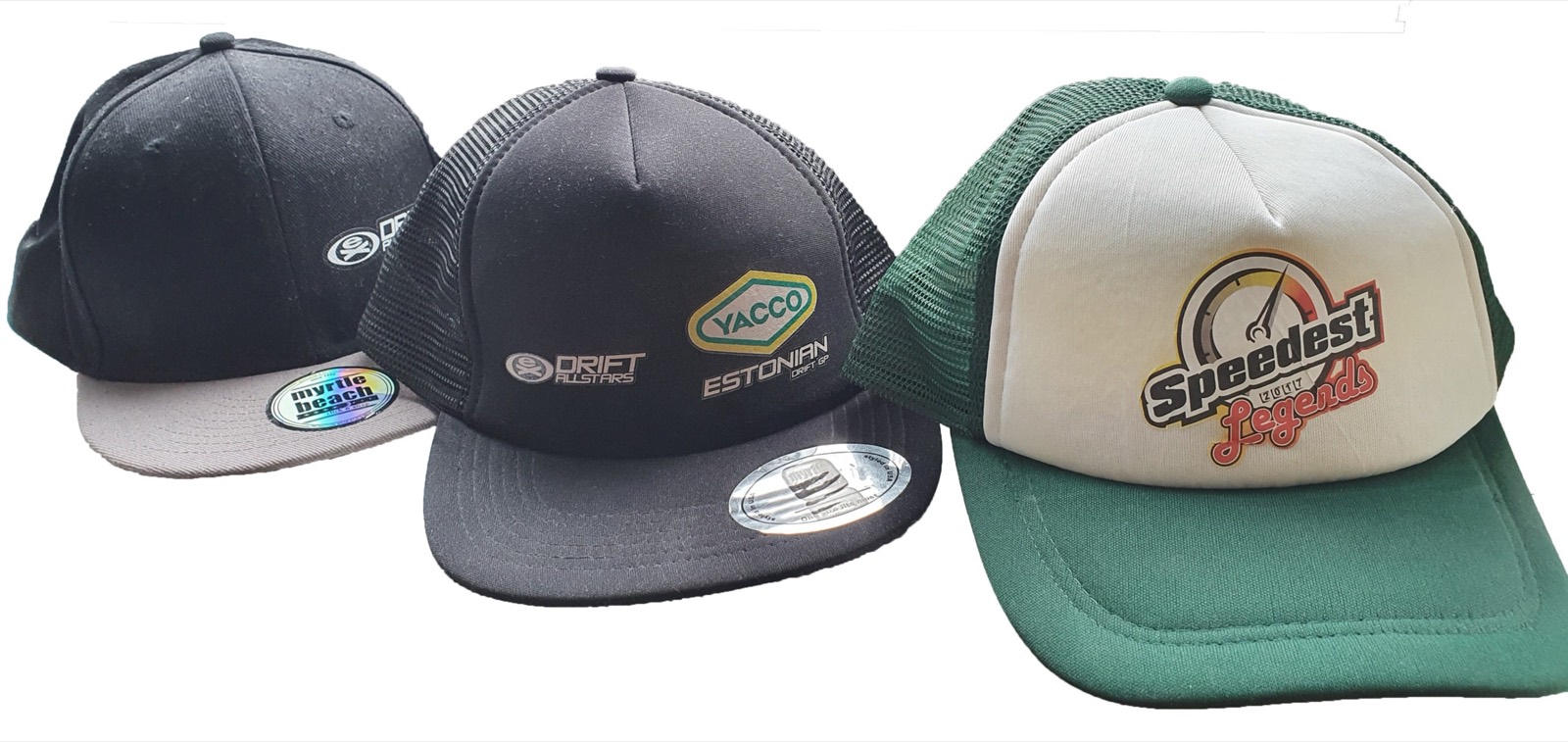 Logoga nokamütsid · meie töö